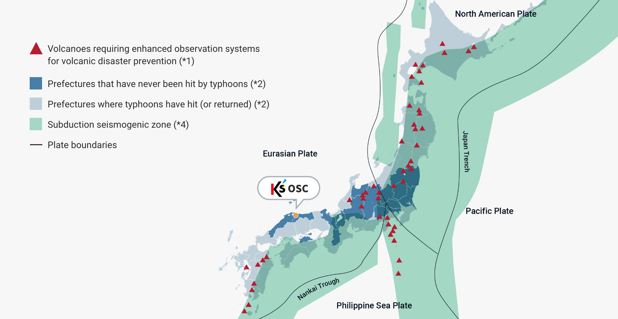 STRENGTH_01 Geographical advantage with an extremely low risk of natural disasters